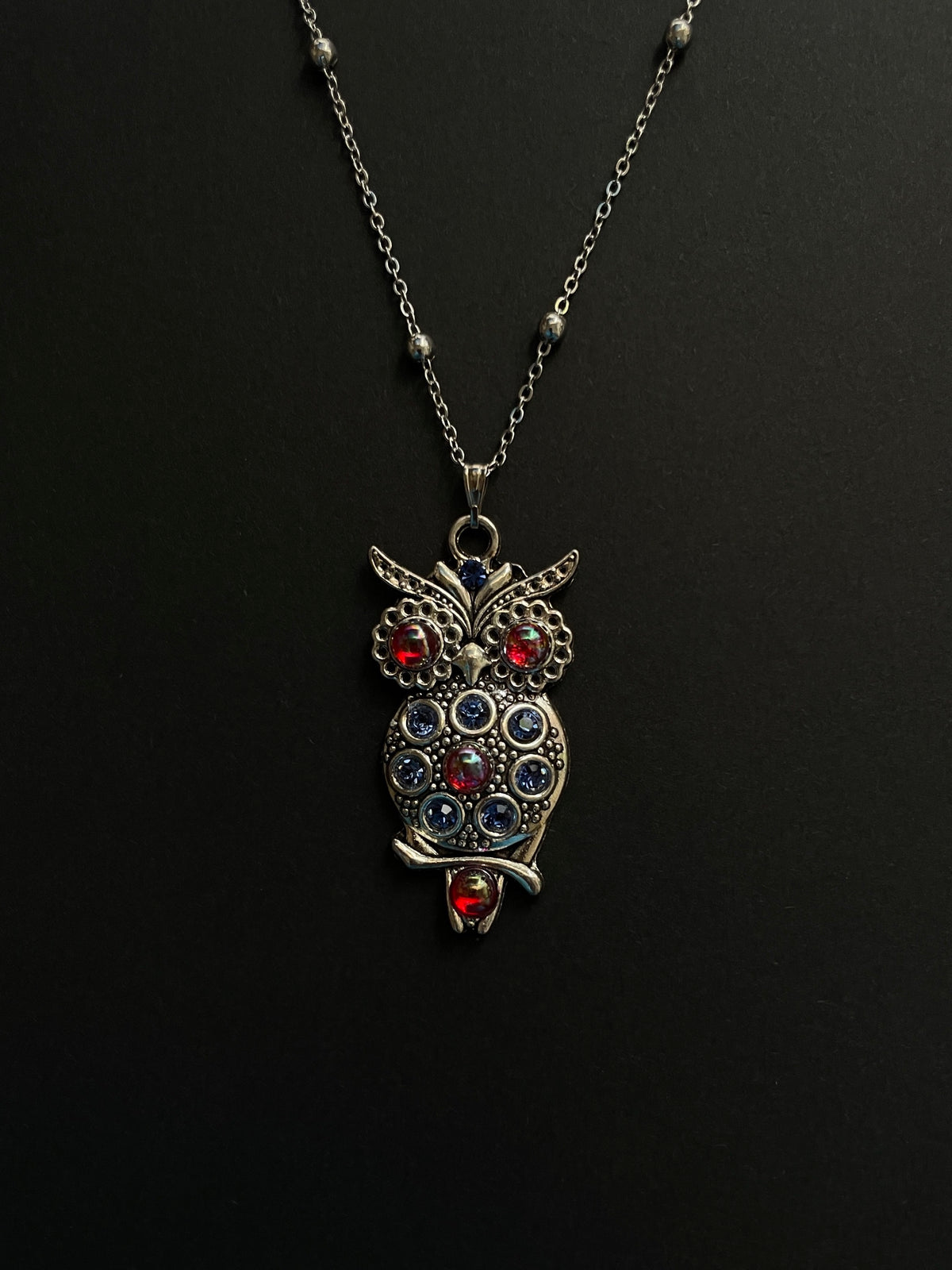 Antique Silver Owl