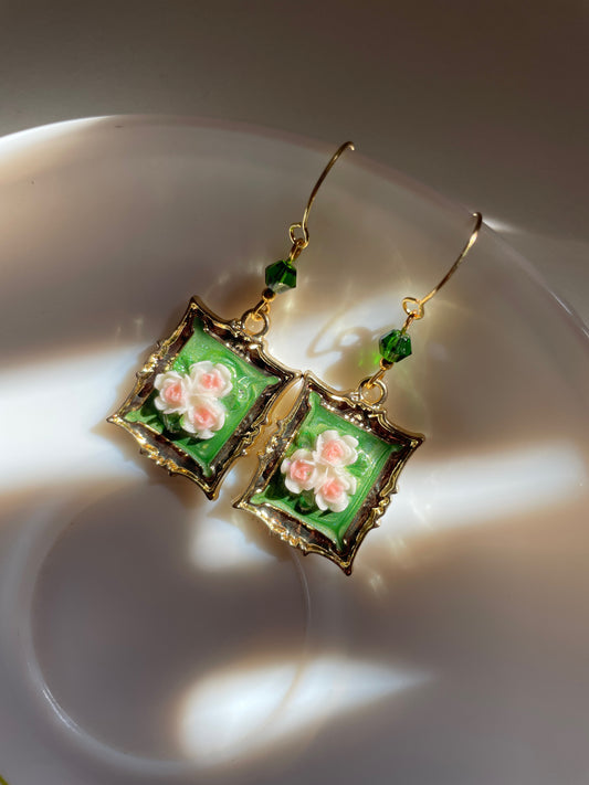 Art Frame Chunky Earrings