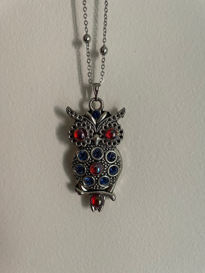 Antique Silver Owl
