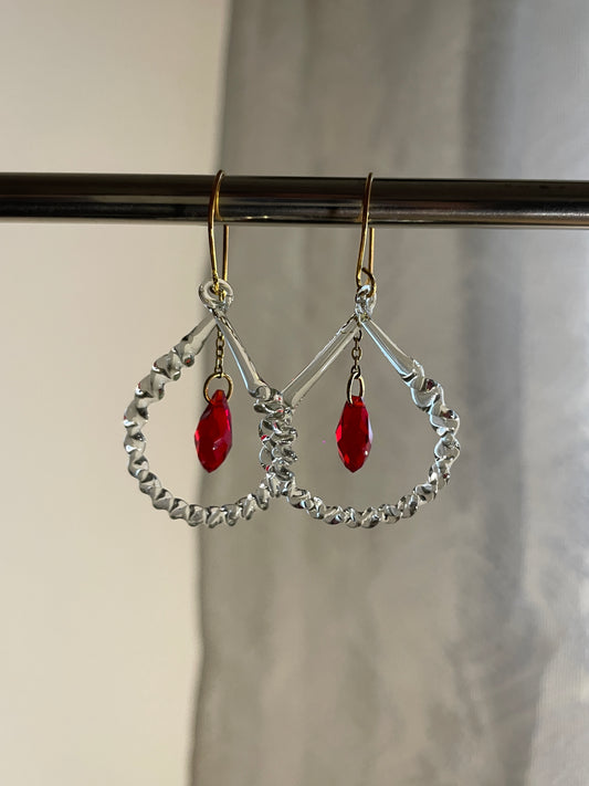 Ruby Drop Earrings