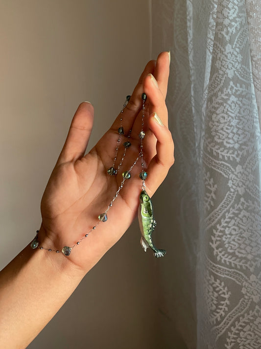 Bubbly Moss Necklace