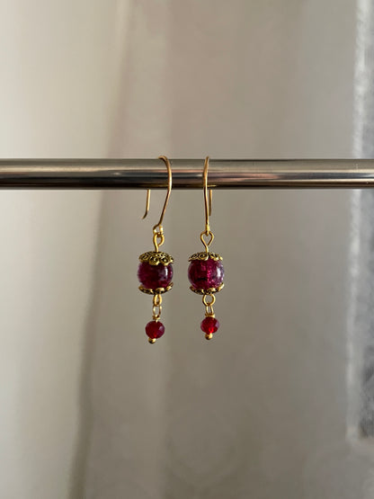 Raspberry Earrings