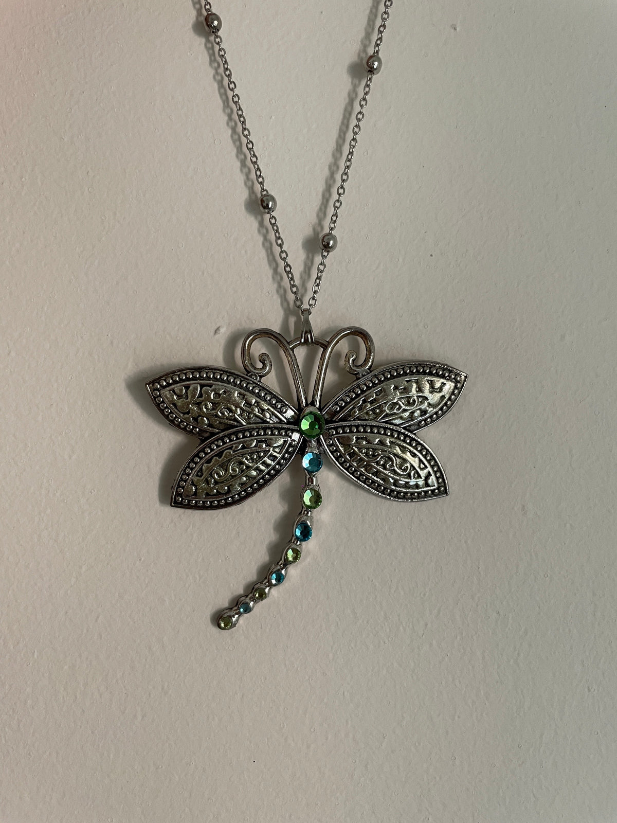 Antique Silver Dragonfly