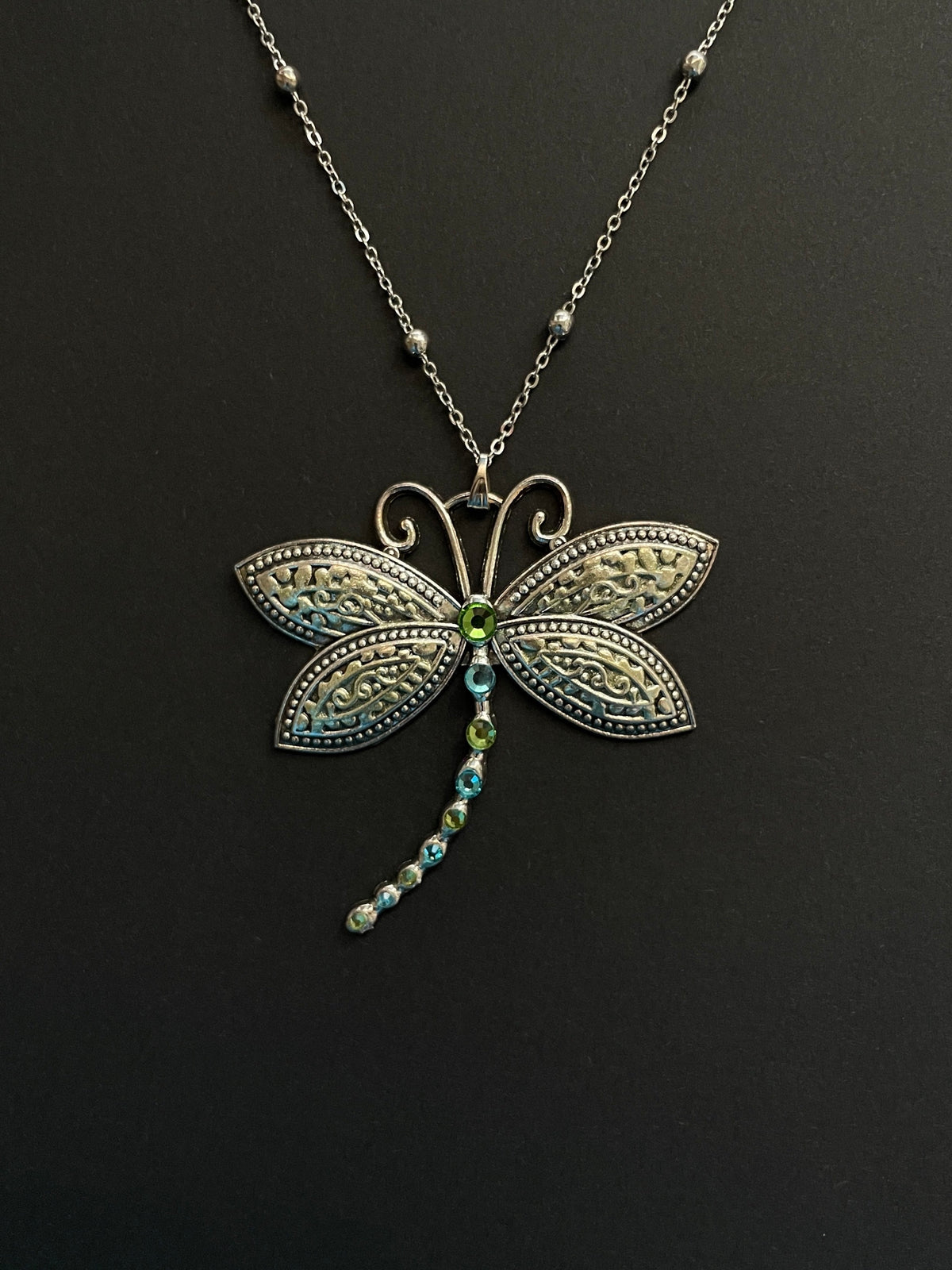 Antique Silver Dragonfly